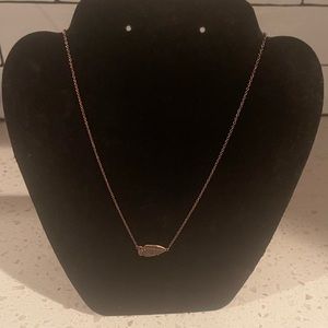 Kendra Scott chocolate gold arrowhead drusy necklace